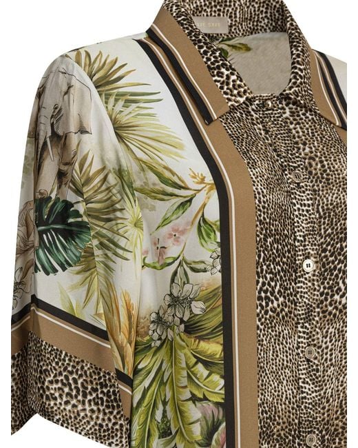 Elie Saab Gray Savannah Print Shirt