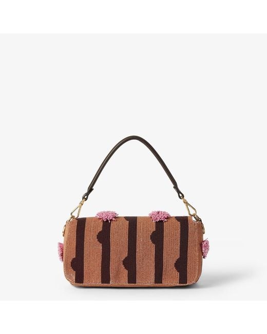 Fendi Red "Baguette" Crossbody Bag