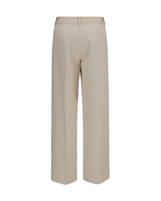 Forte_forte Gray Cotton Chino Pants Seta