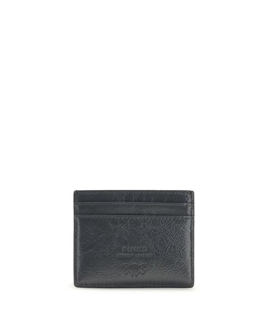 Pinko Gray Leather Card Holder