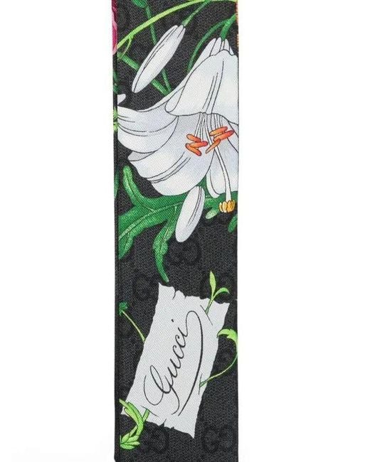Gucci White Silk Foulard