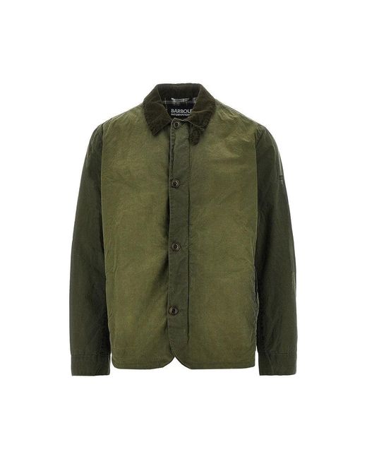 Barbour Green Troon Washed Waxed Cotton Jacket for men