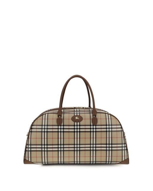 Burberry Natural Check Travel Bag for men