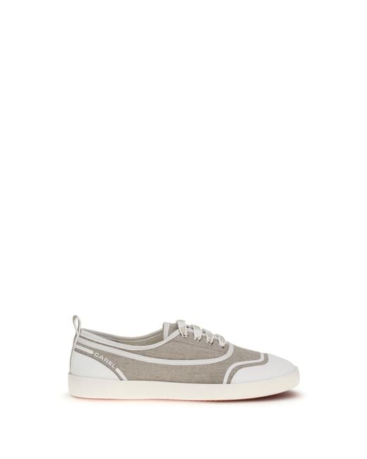CAREL PARIS White Canvas Sneakers