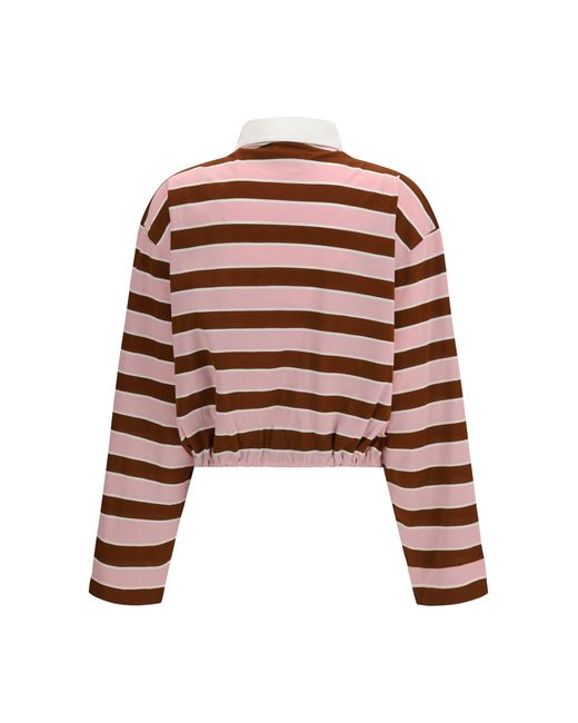 Prada Red Long-Sleeve T-Shirt