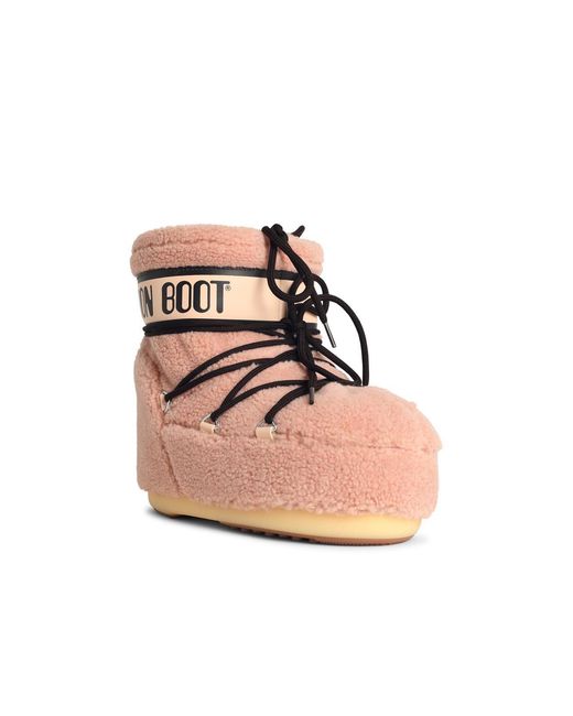 Moonboot Pink Faux Fur Boot