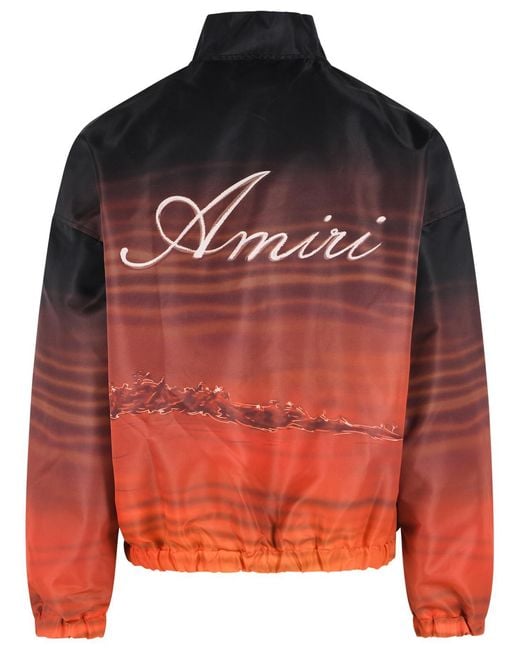 Amiri Orange 'Palms' Bomber Jacket for men