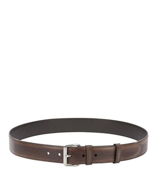 Prada Brown Leather Belt for men