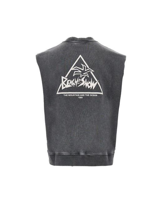 Mauna Kea Gray 'Beach And Snow' Sleeveless Sweatshirt for men