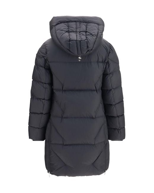 Parajumpers Blue Long Puffer Jacket Janet