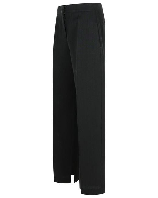 Jil Sander Black Viscose Blend Trousers