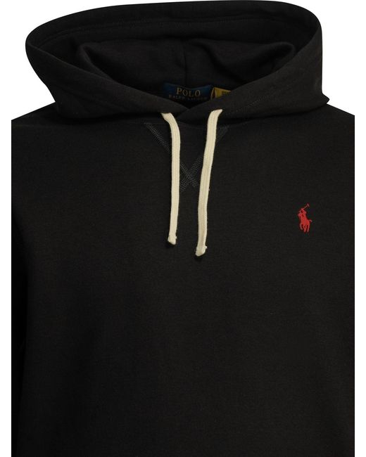 Polo Ralph Lauren Black Rl Hoodie for men