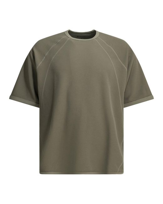 Goldwin Green "Mesh Wf Actinoid" Crew-Neck T-Shirt for men