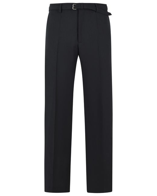Dries Van Noten Blue 'Preston' Wool Pants for men