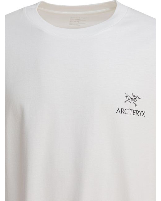 Arc'teryx White "Kragg Sl Cotton Brid Word Ss" T-Shirt for men