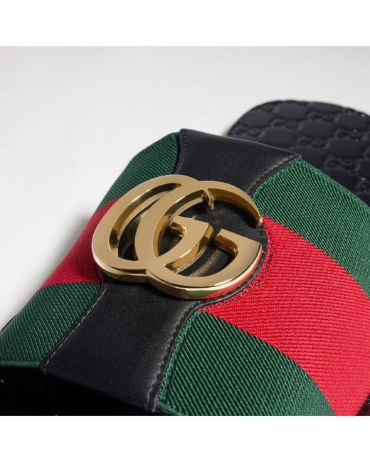 Gucci Black Riviera Sandals for men