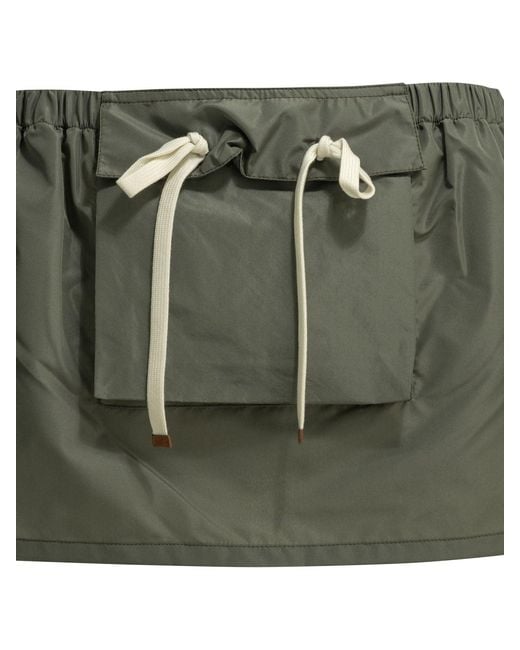 Miu Miu Green Cargo Miniskirt