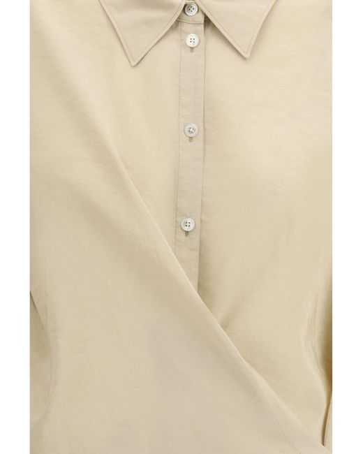 Lemaire Natural Draped Shirt