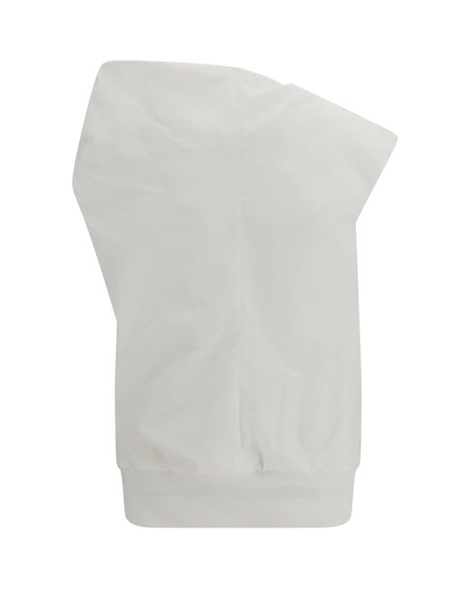 Sacai Gray Poplin Top Off