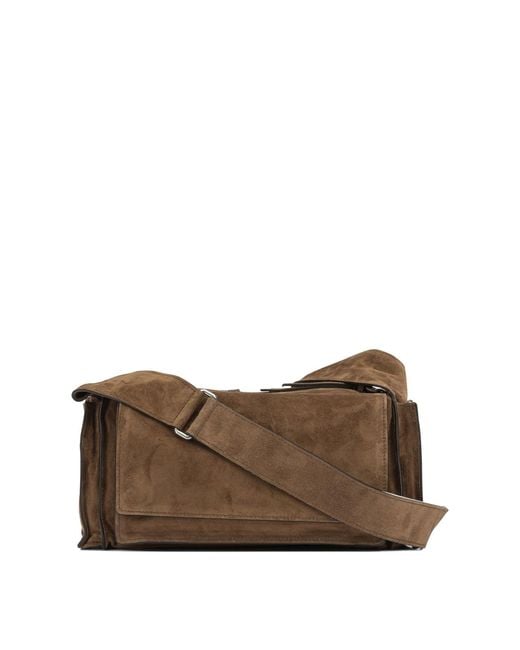 Miu Miu Brown Utilitaire Small Crossbody Bag