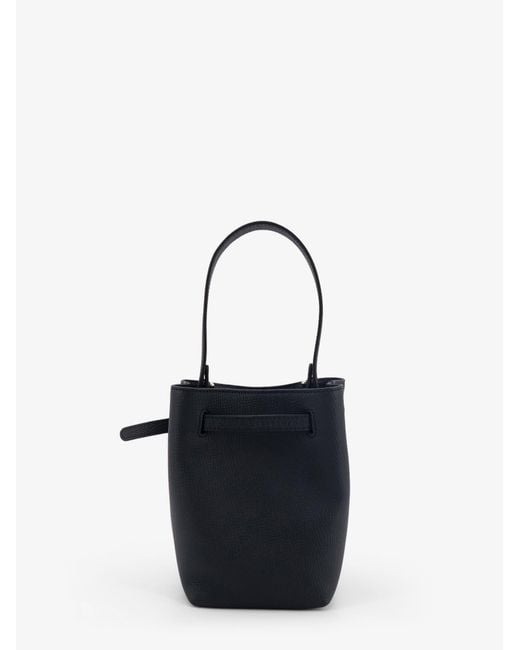 Longchamp Blue Le Smart Leather Bucket Bag