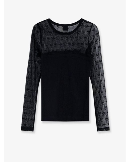 Pinko Blue Sweater Love Birds