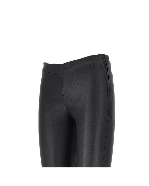 Arma Black Roche Stretch Leather Leggings