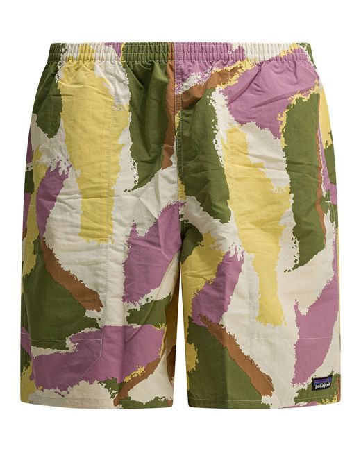 Patagonia Green "M's Baggies Longs" Technical Shorts for men