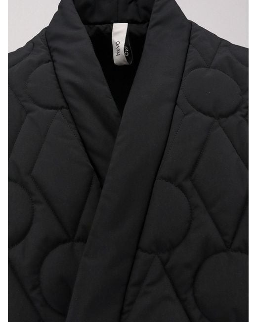 Hevò Black Faeto Quilted Nylon Down Jacket for men