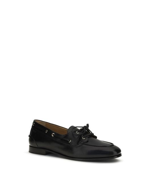 Bally White Plume Leather Loafers for men