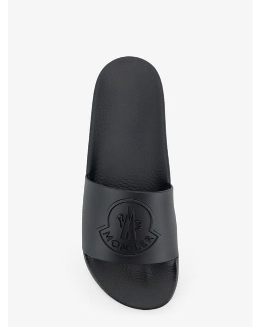 Moncler White Basile Rubber Sandals for men