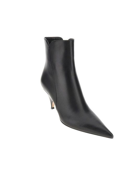 Gianvito Rossi Black 'Sofia' Leather Booties