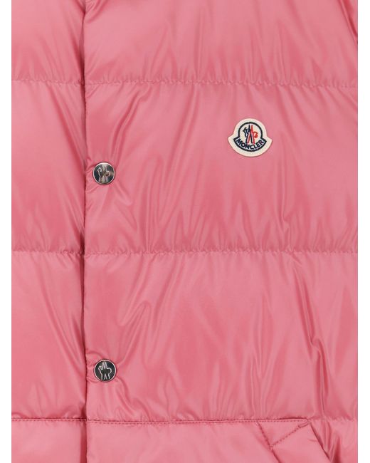 Moncler Pink Restigo Sleeveless Down Jacket for men