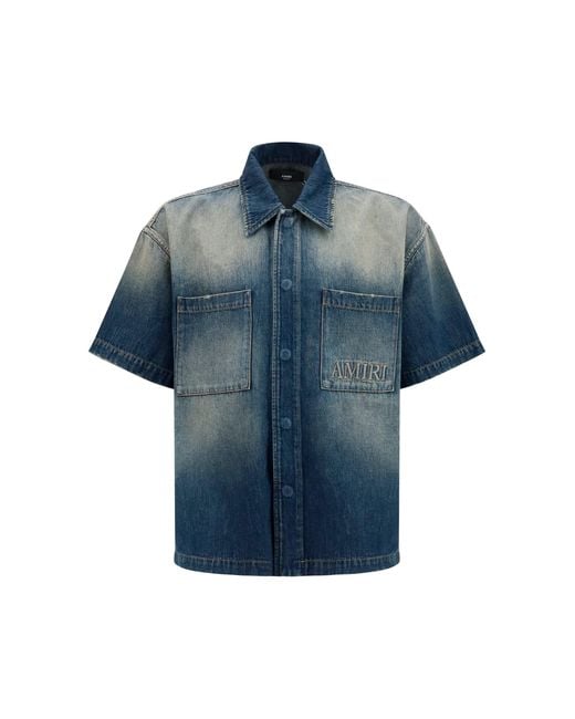 Amiri Blue Denim Shirt for men