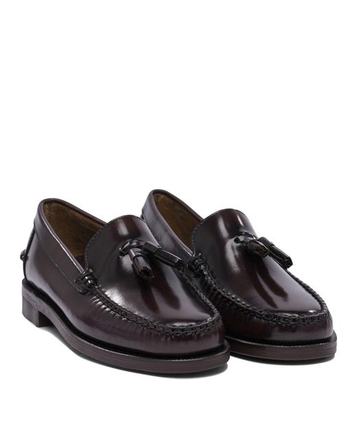 Sebago Black Leather Loafers for men