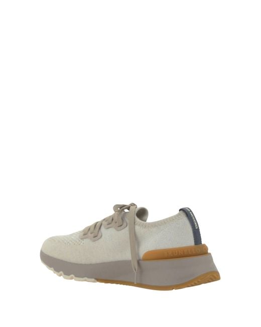 Brunello Cucinelli White Sneakers for men