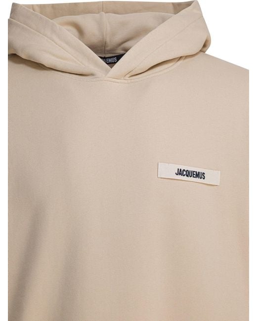 Jacquemus Natural "Gros Grain" Hoodie for men