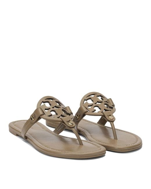 Tory Burch Brown Leather Sandals