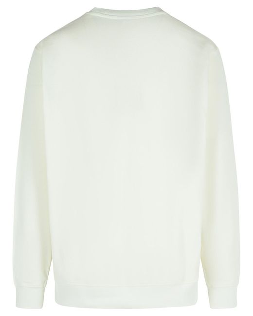 Drole de Monsieur White Tennis Cotton Sweatshirt for men