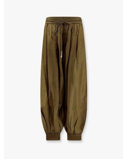 Zimmermann Green Silk Harem Pants