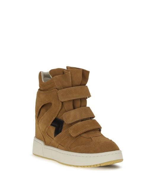 Isabel Marant Brown Leather Sneakers