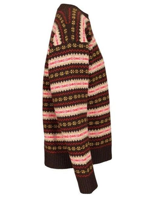 Miu Miu Brown Crewneck Sweater