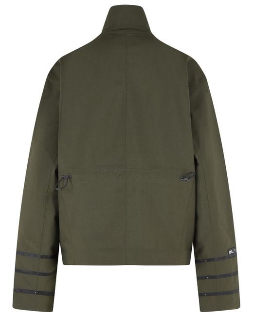 Coperni Green 'Technical' Wool Blend Jacket