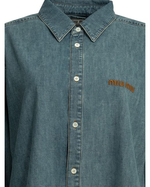 Miu Miu Green Casual Shirt Light