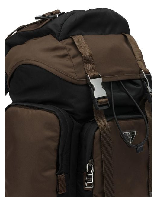 Prada Black Casual Backpack for men