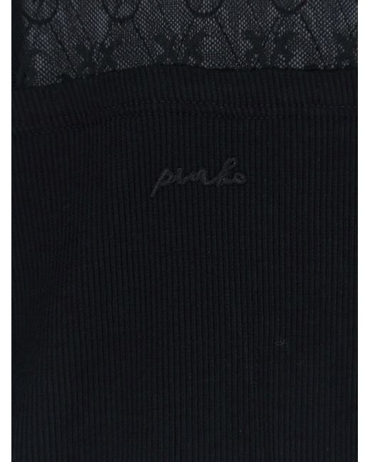 Pinko Blue Sweater Love Birds