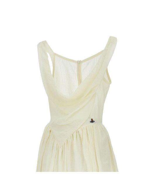 Vivienne Westwood Yellow Sunday Muslin Mini Dress