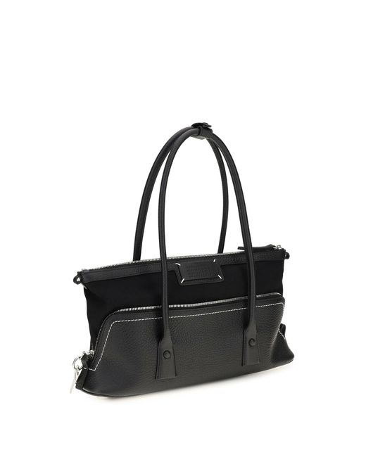Margiela Black 5Ac Leather Shoulder Bag