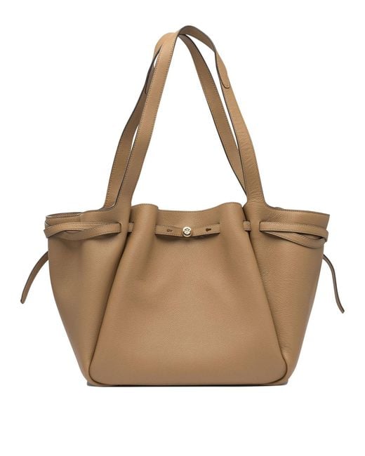 Tory Burch Natural Cow Leather Shoulder Bags