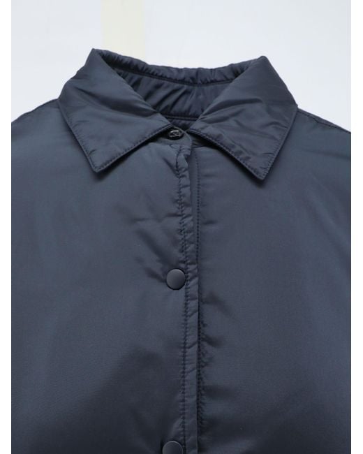 Aspesi Blue Glue Nylon Shirt Jacket